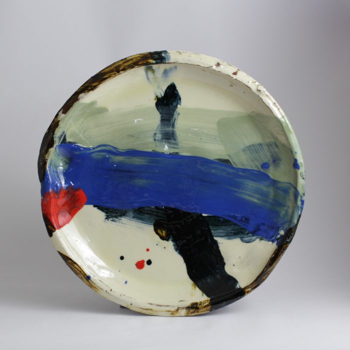 Barry Stedman Thrown and altered platter